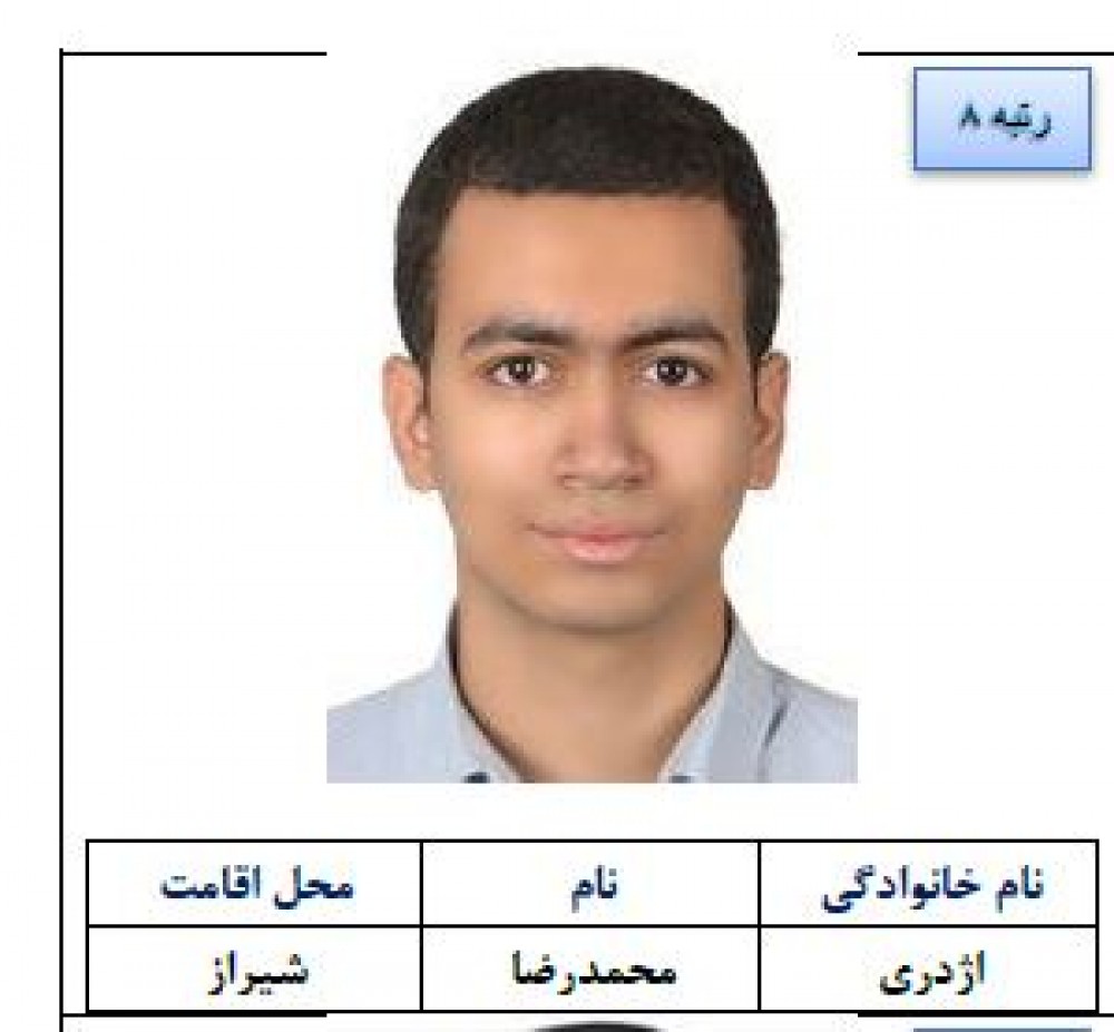 محمدرضا اژدری خوش درخشید؛ رتبه هشتم کنکور ریاضی ۱۴۰۴ از شیراز